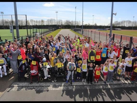 The 2016 Rory Fun Run held at UCLan Sports Arena Cycle Track in Cottam