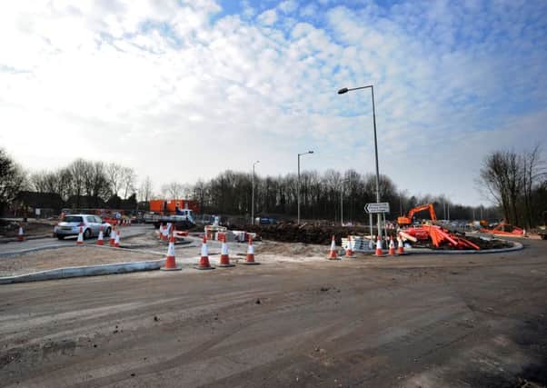 Work continues at the new roundabout on Eastway, Preston. Picture by Paul Heyes