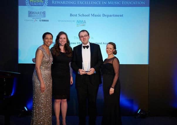 Ripley St Thomas Academy  is named Best Music Department