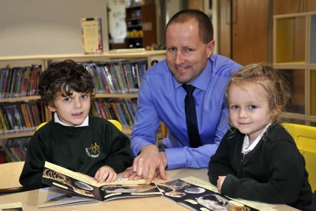 headteacher Anthony Goth in the new Weeton Primary School building on Weeton Barracks