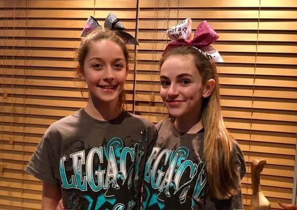 Talented cheerleaders Morgan Allen and Hannah Skyner to represent UK