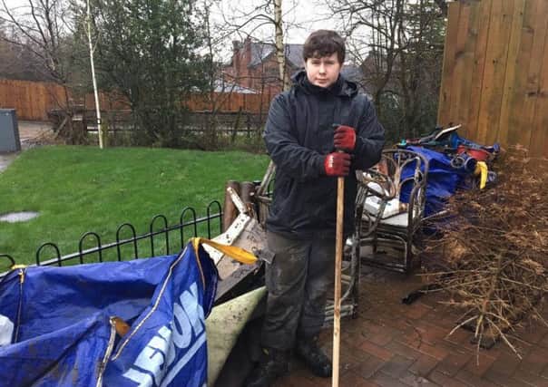 Ross Hayes lives along Clover Road in Chorley and he is fed up of the fly tipping in the area.  So, galvanizing into action, the 15-year-old has taken on the task of cleaning up himself.