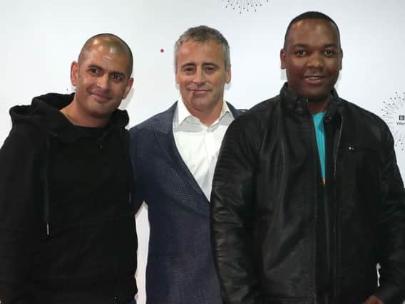 Top Gear presenters, Chris Harris (left), Matt LeBlanc (centre) and Rory Reid