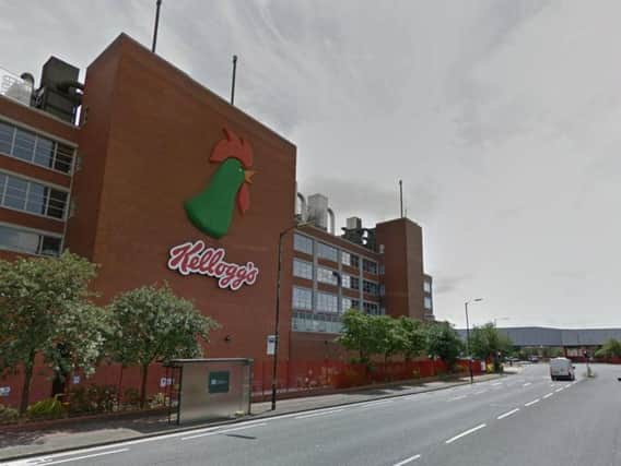 The Kellogg's factory in Manchester. Photo: Google