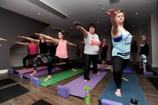 People taking part at Tribe Hot Yoga in Penwortham