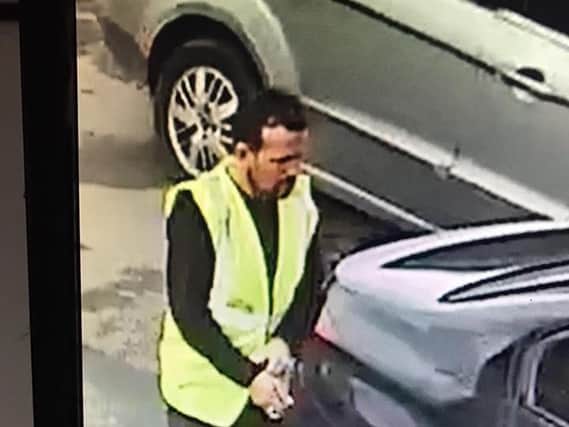 Police would like to speak to this man in connection with the incident.