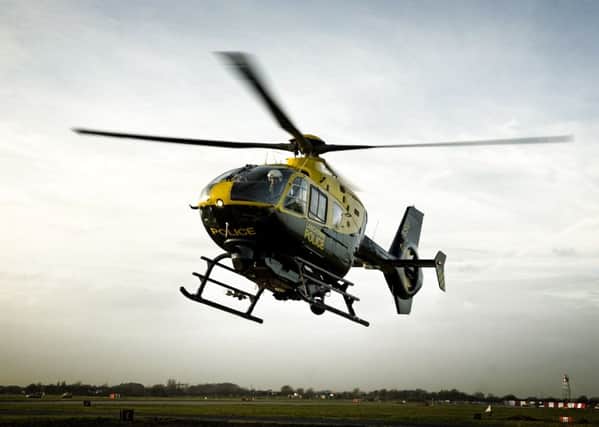The Lancashire Constabulary helicopter