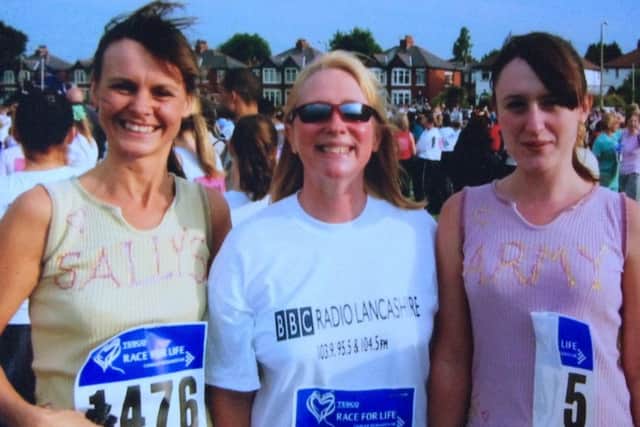 Diana Hamillton and her mum Sally Naden at a Race For Life event