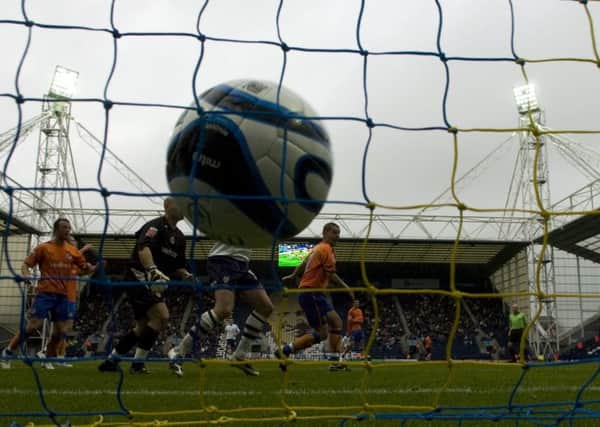 North End's equaliser against Reading in October 2008 hits the back of the net