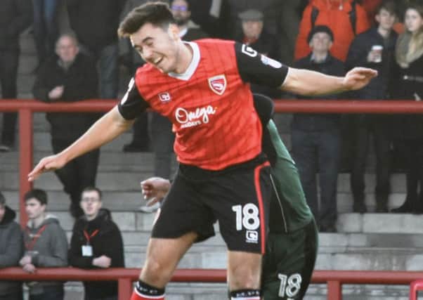 Rhys Turner impressed when Morecambe defeated Plymouth Argyle at the Globe Arena in November