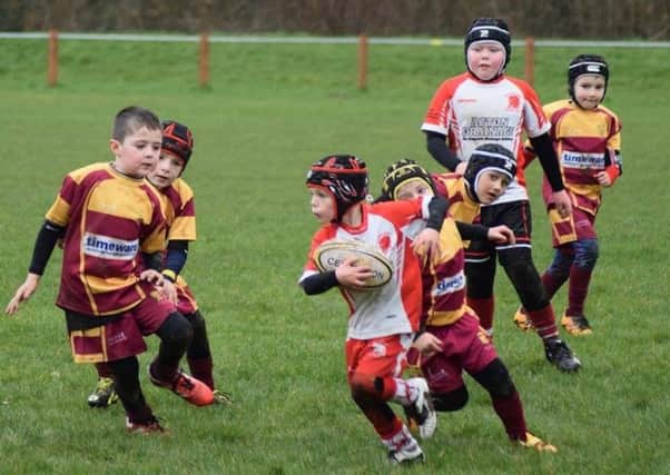 Action from Leyland Under-7s