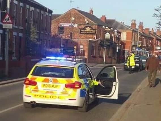 The collision, which according to police 'could not have been avoided' by the driver, happened yesterday afternoon on Spendmore Lane inCoppull.