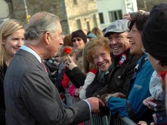 Prince Charles on a past visit to Lancashire
