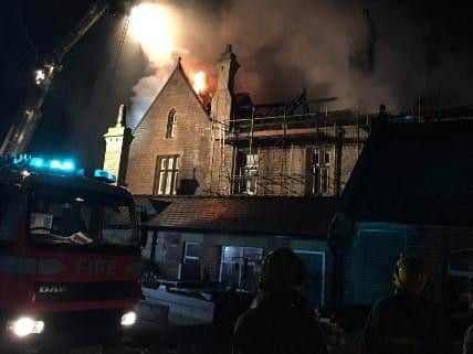 One person who was in the property at the time of the fire managed to escape the blaze.