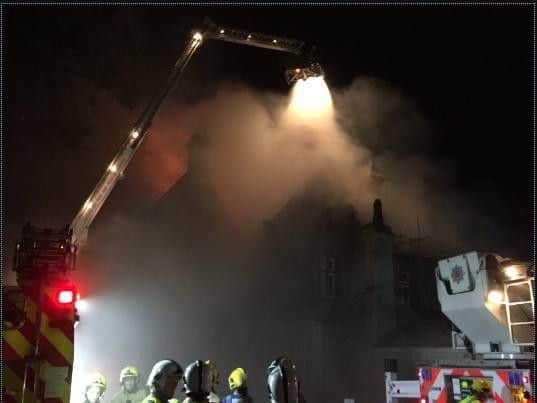One person who was in the property at the time of the fire managed to escape the blaze