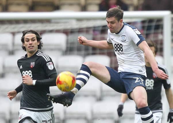 Paul Huntington in action against Brentford last month