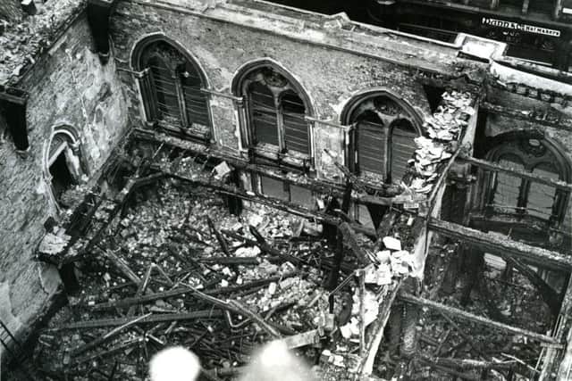 Aftermath of the 1947 town hall fire