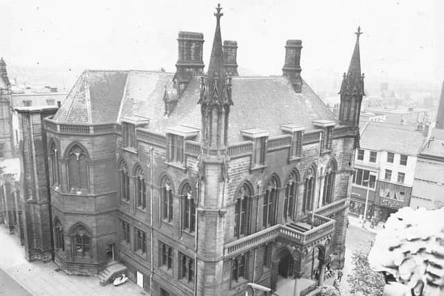 The old Preston town hall shortly before its demolition in 1962