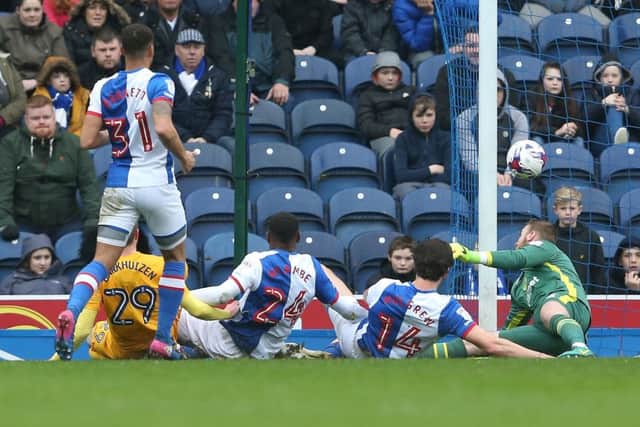 Tom Barkhuizen gives Preston the lead at Ewood Park
