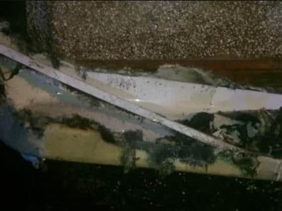 The property was extensively damaged by the fire