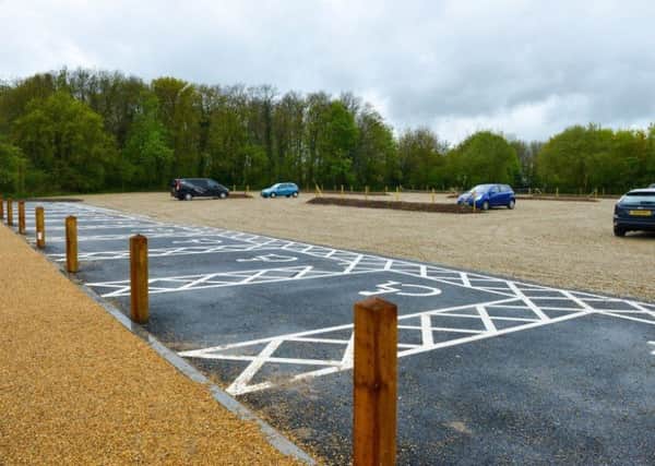 An example of the materials that will be used for the new car park
