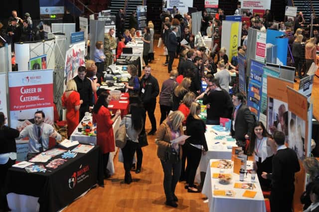 Photo Neil Cross
Careers expo organised by Preston's College at Guild Hall, Preston