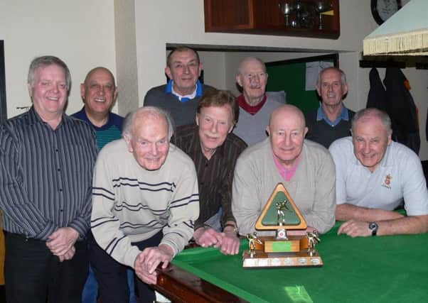 Preston and District Veterans' Snooker League Division One champions New Longton A