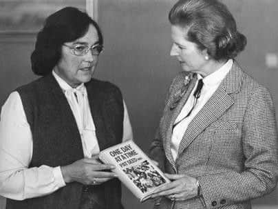 Pat Seed meeting Margaret Thatcher