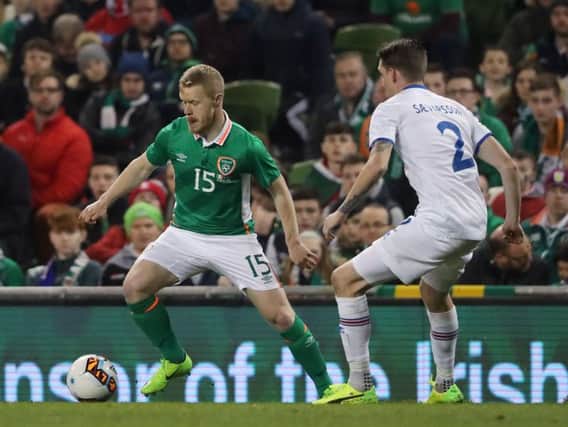 PNE winger Daryl Horgan in action for the Republic of Ireland