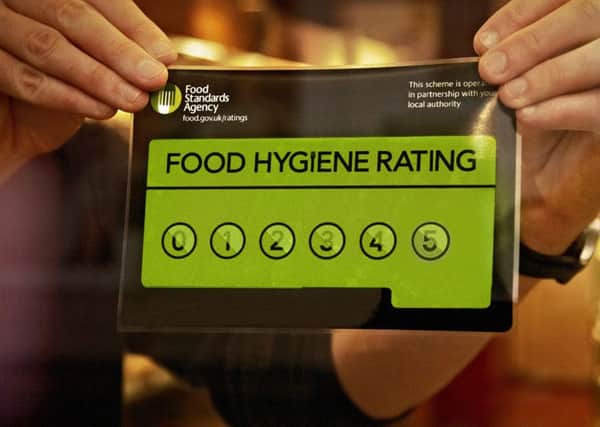 Food Standards Agency, Food Hygiene Rating sticker.