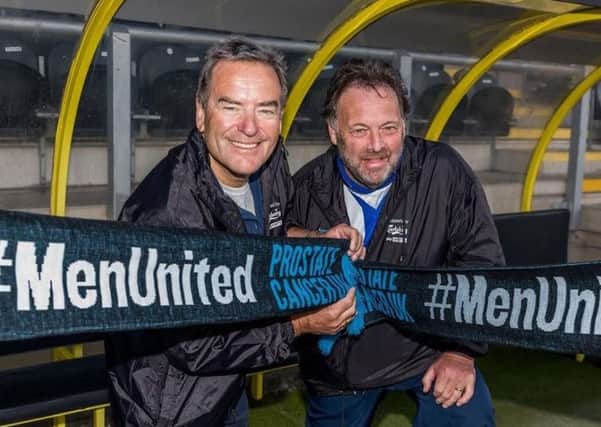 Jeff Stelling and close friend and former Hartlepool chief executive - Russ Green.