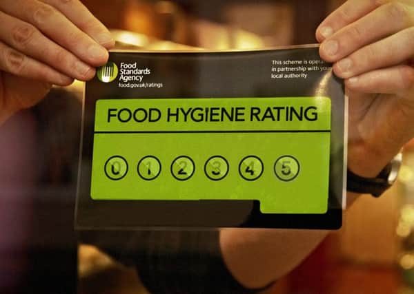 Food Standards Agency, Food Hygiene Rating sticker.