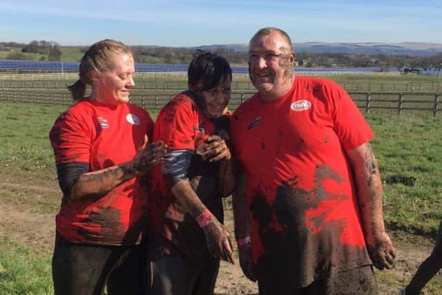 Youngsters and adult members of TAAG (Teenage ASD, ADHD Group) took part in  5k Tough Swampy to raise funds for sensory equipment