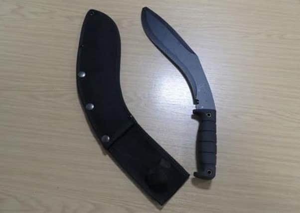 Razor-sharp kukri knife seized in raids