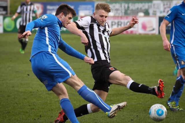 Marcus Carver in action for Chorley