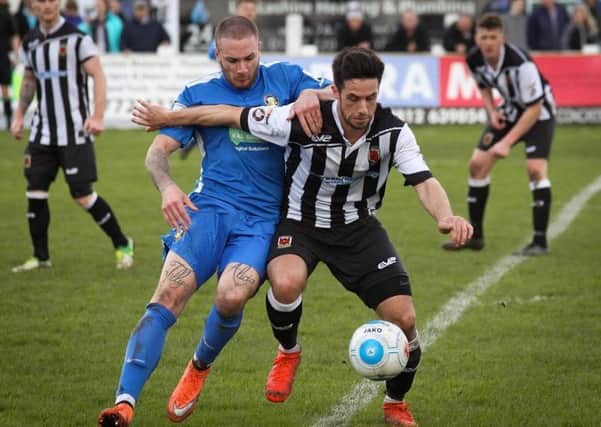 Paul Jarvis in action for Chorley against Gainsborough Trinity. Photo credit: Josh Vosper