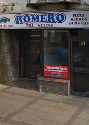 Romeros Pizzas and Kebabs, Takeaway/sandwich shop, Romeros Pizzas and Kebabs Chapel Brow Leyland Lancashire, PR25 3NH, 1