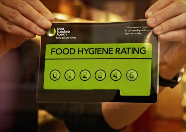 Food Standards Agency, Food Hygiene Rating sticker.