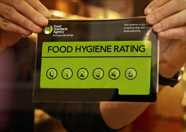 Food Standards Agency, Food Hygiene Rating sticker.