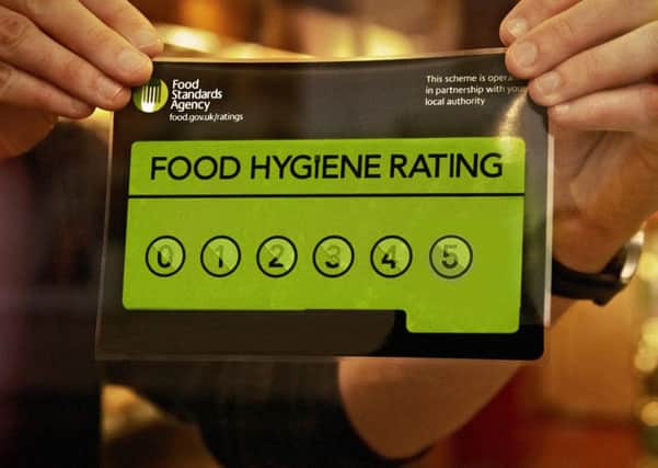 Food Standards Agency, Food Hygiene Rating sticker.