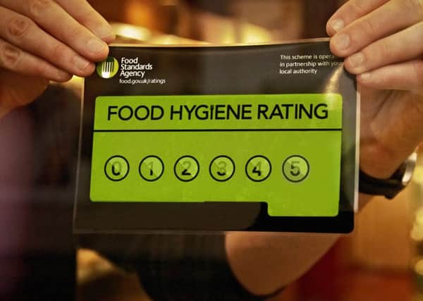 Food Standards Agency, Food Hygiene Rating sticker.