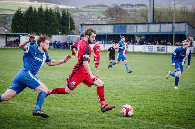 Ally Waddecar in action against Glossop