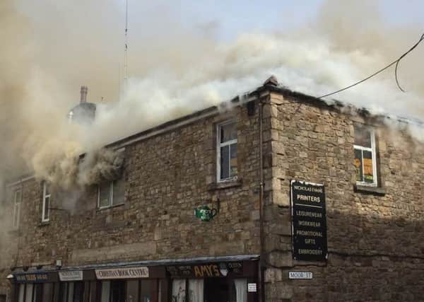 The scene of the fire on Mary Street in Lancaster. Picture: Terry Parsons.