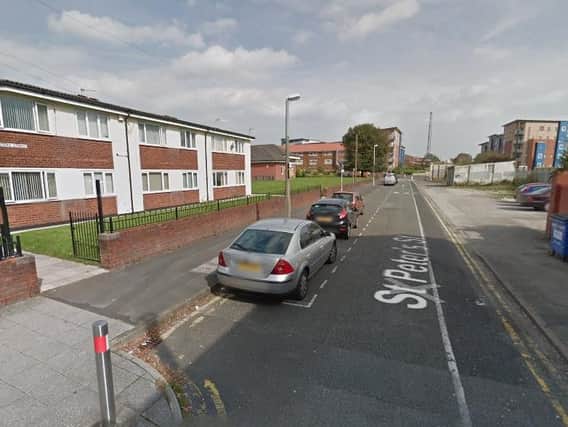 Crewsreceived a call from a member of the public reporting the blaze onSt Peter's Street at around 6pm on April 3.
Pic: Googlemaps