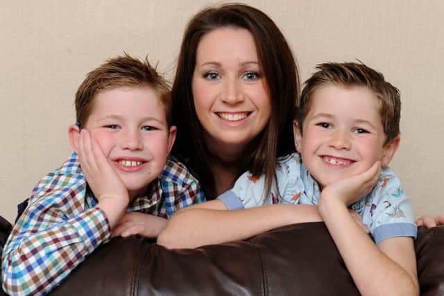 Natalie Trickett, 32, who suddenly suffered a stroke at 28.
Natalie, from Claughton on Brock, who has two sons Logan aged eight, right and is a carer for her son Luke, nine, who has disabilities. She says doctors told her they believe her stroke was caused by the contraceptive pill.
Natalie now wants to warn other people of the risks which are outlined on the packaging and urges women not to dismiss them thinking it won't happen to them. She doesn't drink or smoke and had no other risk factors for stroke. Picture by Paul Heyes, Wednesday March 29, 2017.