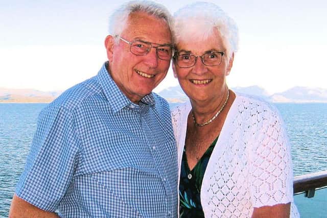 Bob Holmes (left) with his wife Nancy
