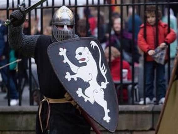 A medieval re-enactment is taking place over the Easter weekend at Lancaster Castle