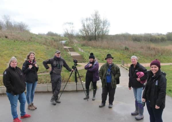 Staff and volunteers who helped out at Brockholes when BBC 's "Countryfile" came to visit