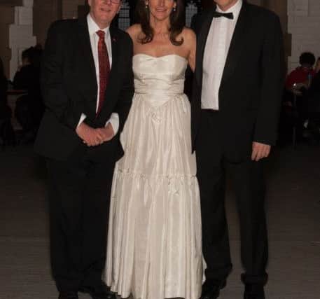 John Gillmore, Linda Tolchard and Malcom Macleod at Rosemere's Spring Concert for the charity's 20th anniversary