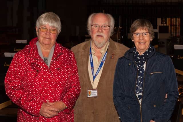Margaret Gilbert, Frank Dinsdale and Frances Oddie at Rosemere's Spring Concert for its 20th anniversary